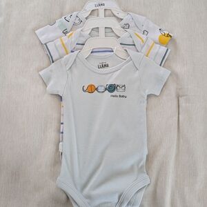 Laughing Llama Set Of 3 Onesies, New Size 6